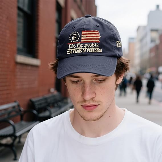Us 250th Anniversary 250 Years Freedoms 1776 2026 Embroidered Baseball Hats Funny 1759979287596.jpg