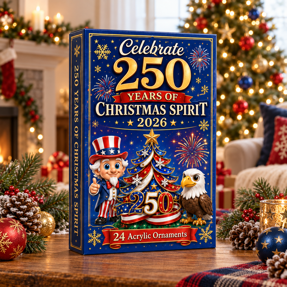 250 Years of Christmas Spirit Advent Calendar 2026 - 24-Day Festive Countdown, Acrylic Charms Blind Box - Gift For Family & Friends 175cdc44-b9a2-4858-9b68-0f4b57b9793b-250-box.png