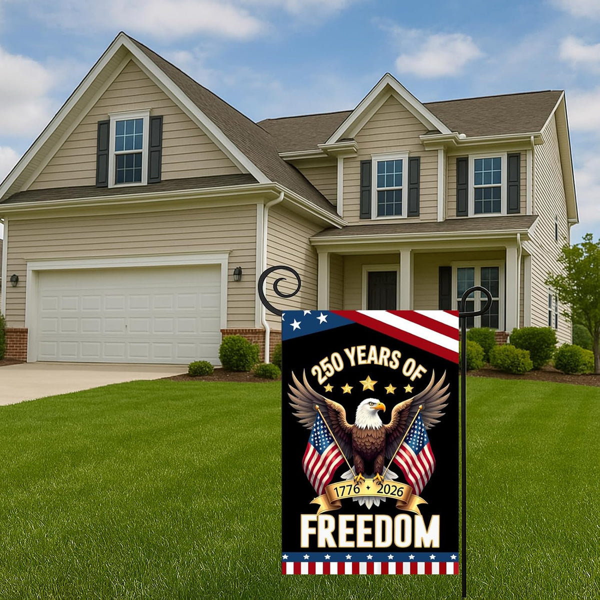 250 Years America Garden Flag250th Anniversary Usa Patriotic Banner Double Sided With Eagle Design 1776 2026 Commemorative 1760435147915.jpg