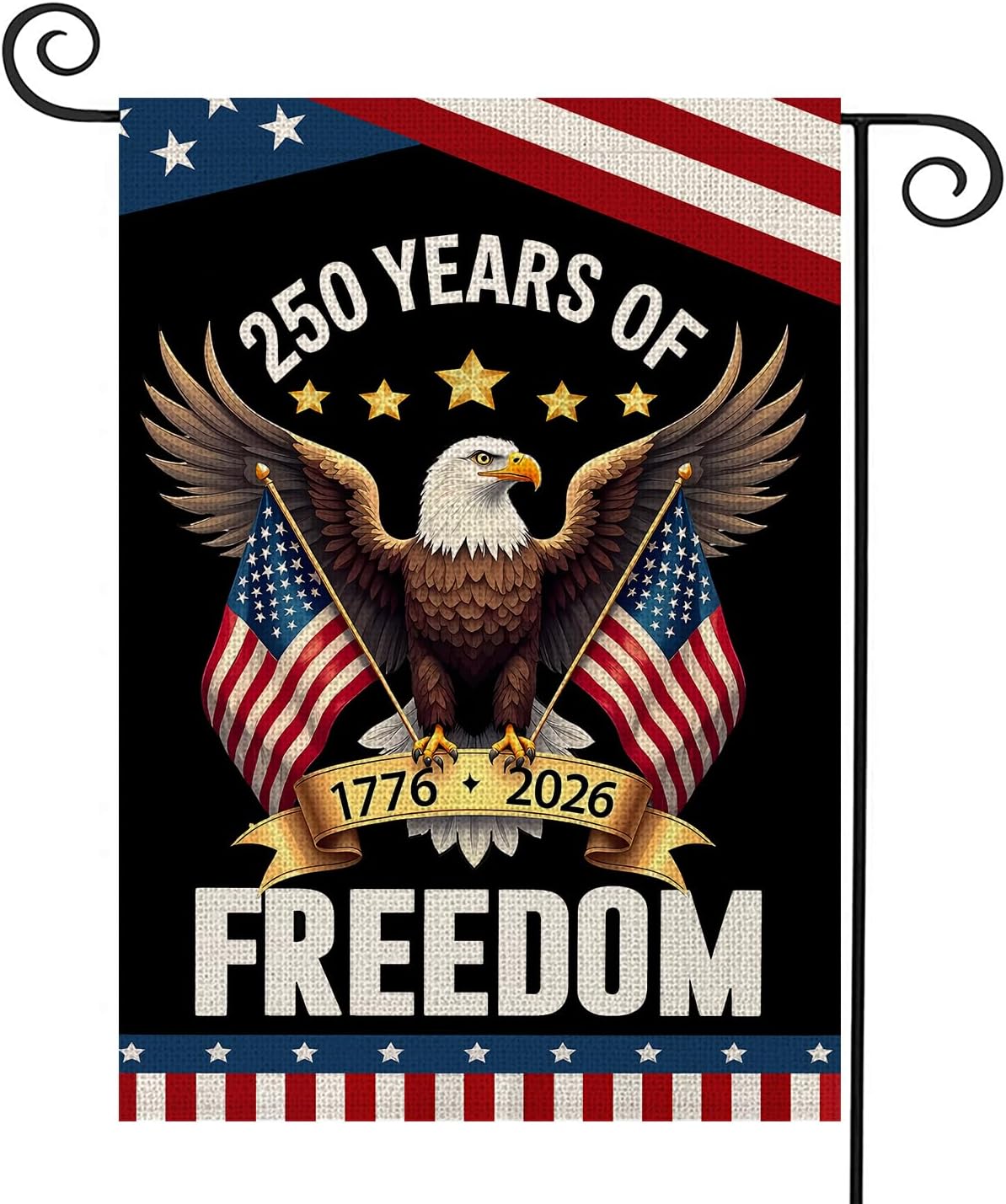 250 Years America Garden Flag250th Anniversary Usa Patriotic Banner Double Sided With Eagle Design 1776 2026 Commemorative 1760435147944.jpg