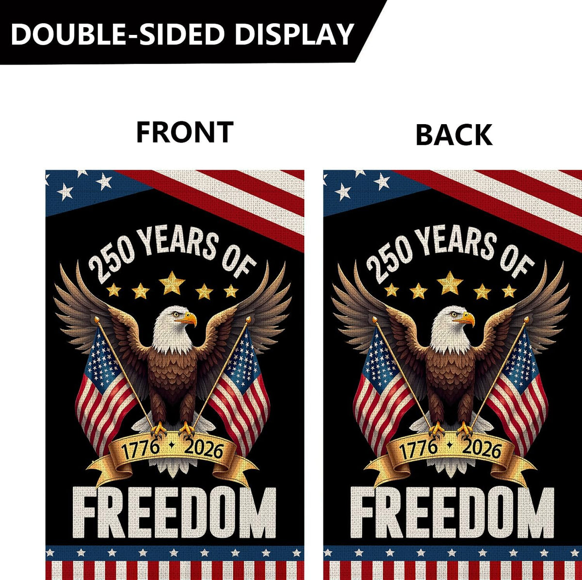 250 Years America Garden Flag250th Anniversary Usa Patriotic Banner Double Sided With Eagle Design 1776 2026 Commemorative 1760435147994.jpg