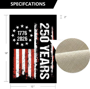 250 Years America Garden Flagblessings 250th Years Anniversary Usa Patriotic Banner Double Sided With Stars And Stripes Design1776 2026 Commemorative 1760435278466.jpg