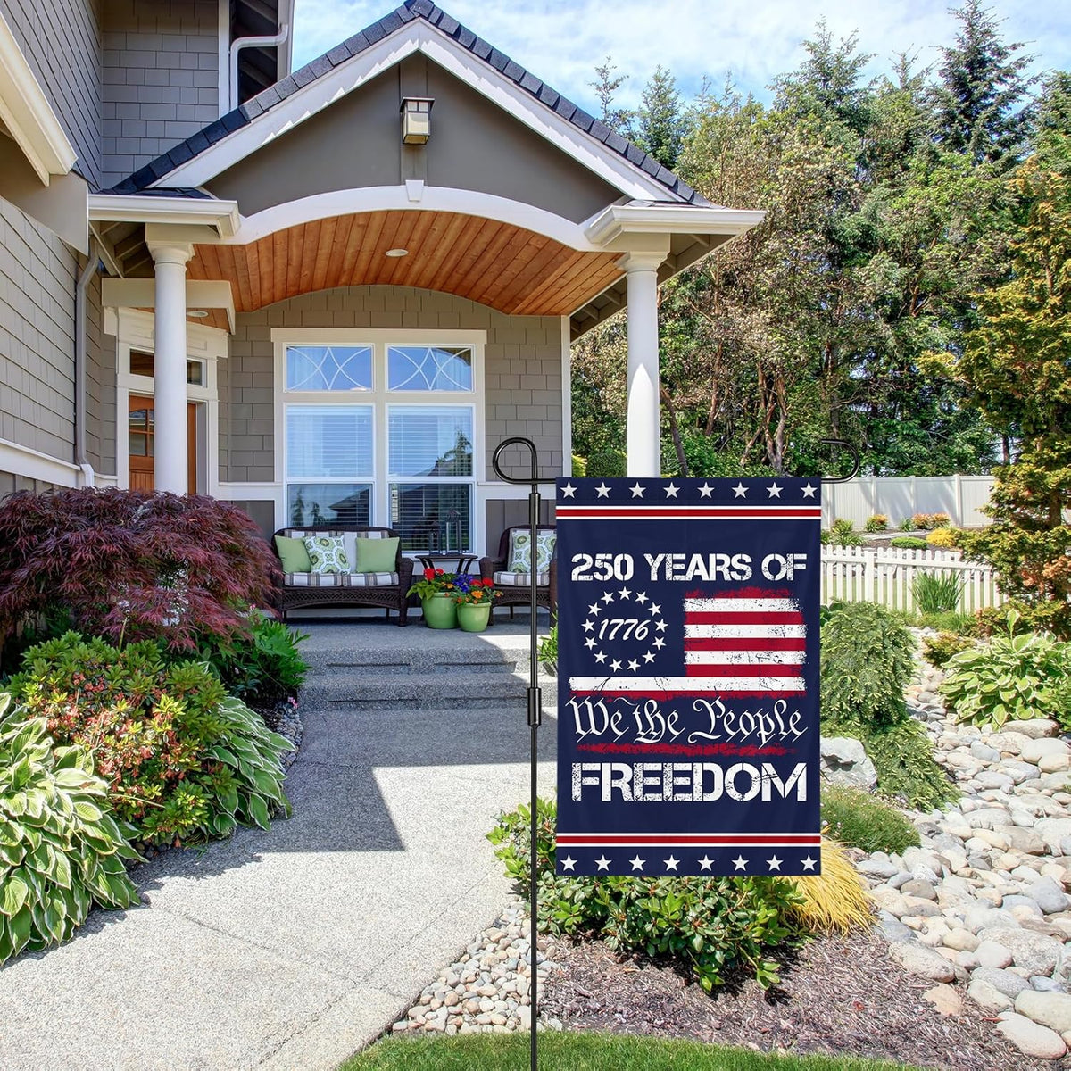 We The People 1776 2026 Flag Memorial Day Patriotic 250th Birthday 250 Years United States Indoor Garden Decoration 1760436122485.jpg