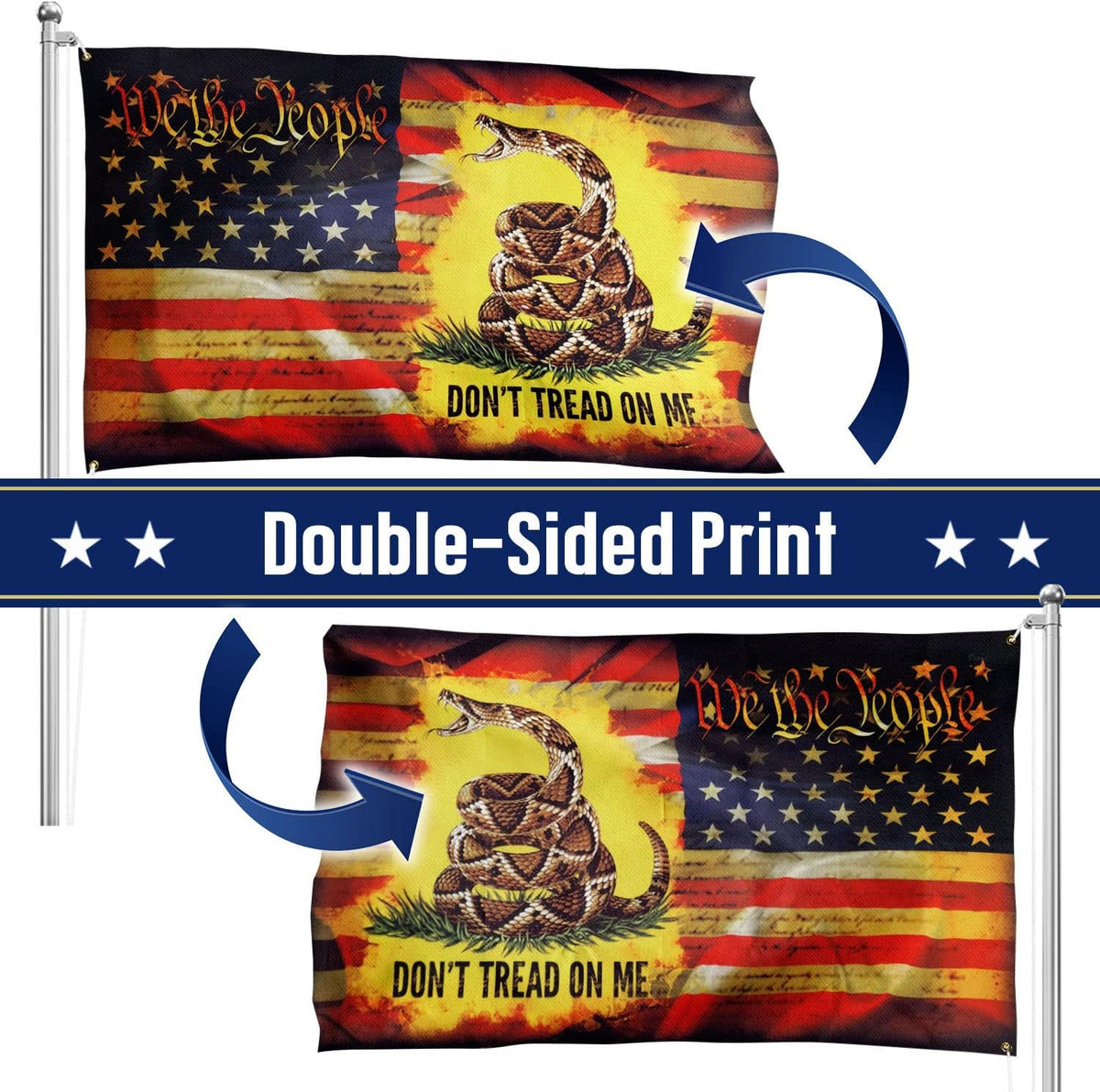 American Patriotic Gadsden Flag   Double Sided Heavy Duty Canvas Fade Resistant   Patriotic American House Flags 4th Of July Decorations For Indoor Outdoor Decor Flag With Grommets 1760496838960.jpg