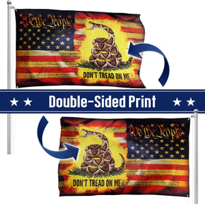 American Patriotic Gadsden Flag   Double Sided Heavy Duty Canvas Fade Resistant   Patriotic American House Flags 4th Of July Decorations For Indoor Outdoor Decor Flag With Grommets 1760496838960.jpg