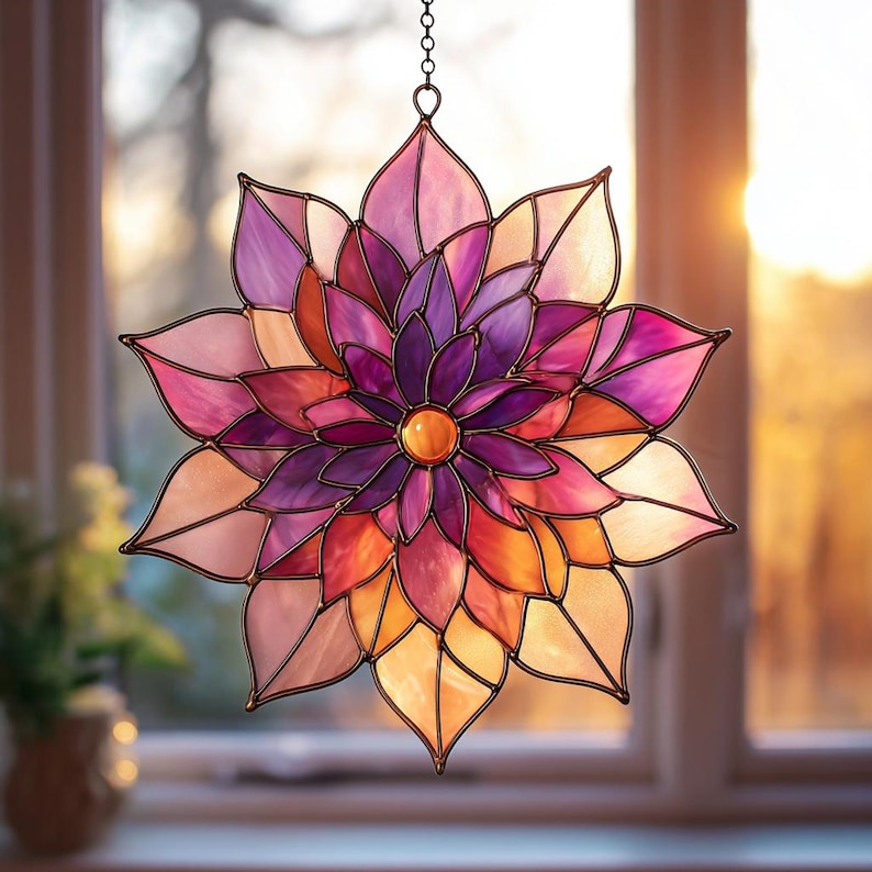 Dahlia Stained Suncatcher Boho Home Decor Stunning Beautiful Flower Window Hanging Decor Handmade Lotus Flower Window Hanging 1760586937970.jpg