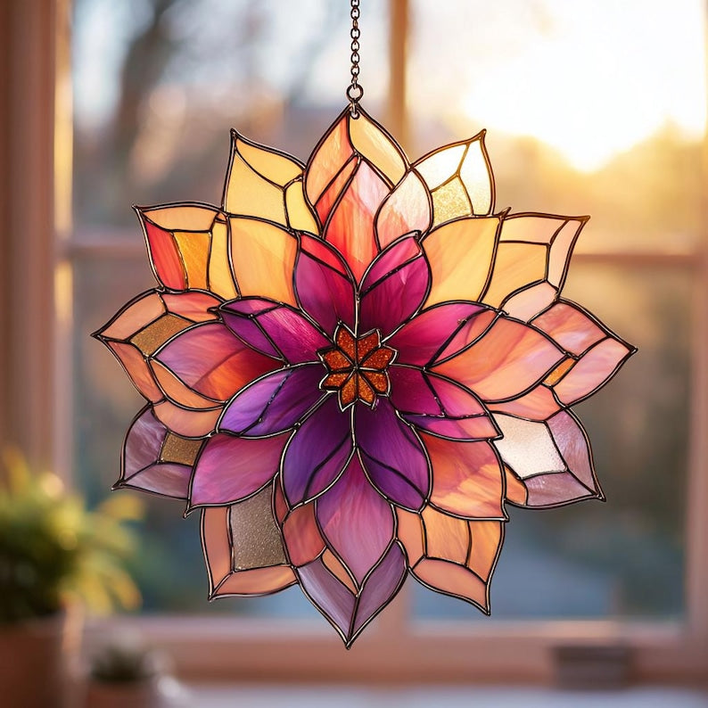 Dahlia Stained Suncatcher Boho Home Decor Stunning Beautiful Flower Window Hanging Decor Handmade Lotus Flower Window Hanging 1760586938051.jpg