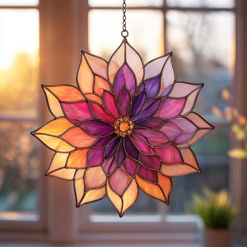 Dahlia Stained Suncatcher Boho Home Decor Stunning Beautiful Flower Window Hanging Decor Handmade Lotus Flower Window Hanging 1760586938068.jpg