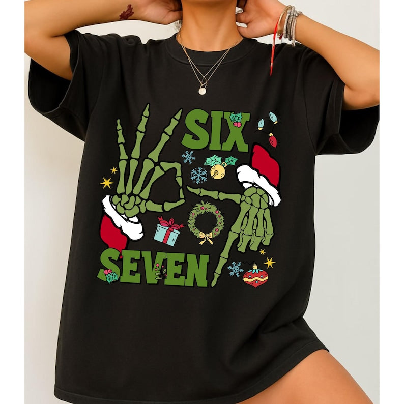 6 7 Funny Skeleton Hands Shirt Christmas Couples Shirt Trendy Shirt Six Seven T Shirt 67 Couples Tee Couple Meme Hoodie 1760688814175.jpg