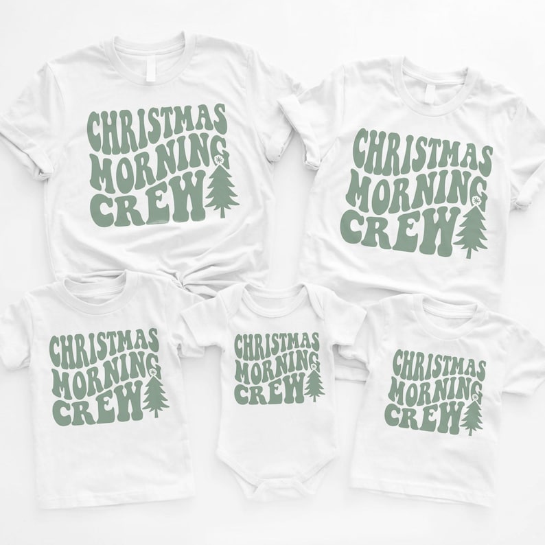 Christmas Morning Crew Shirts   Cute Matching Family Holiday Presents Tree Outfit   Unisex Adult Kids Or Baby Graphic Tee 1760755772492.jpg