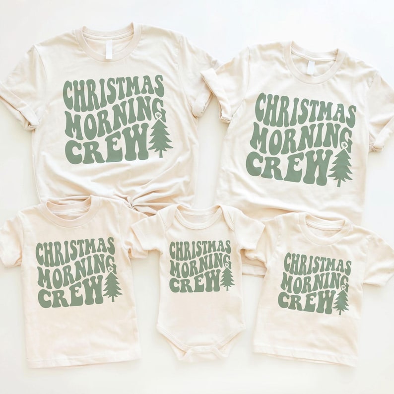 Christmas Morning Crew Shirts   Cute Matching Family Holiday Presents Tree Outfit   Unisex Adult Kids Or Baby Graphic Tee 1760755773129.jpg