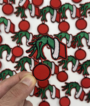 Green Grinchy Hand Iron On Patch Grinch Christmas Patch Embroidery Xmas Party Patch Holiday Patch Trucker Hat Patch 1760926171753.jpg