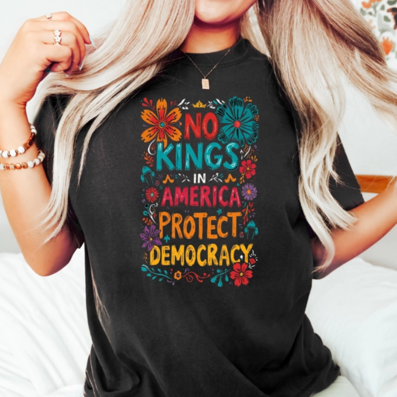 No Kings In America Protect Democracy Shirt Rejecting Kings Since 1776 Protest Shirt Protect Resist Tee 1760946555422.png