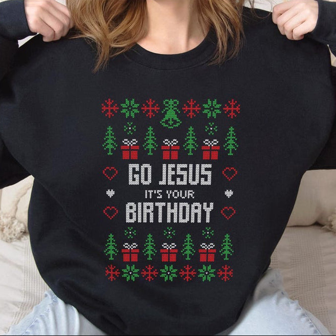 Go Jesus Its Your Birthday Shirt Funny Jesus Shirt Christian Christmas Sweatshirt Ugly Jesus Sweater Catholic Gifts Religious Humor 1761014815812.jpg