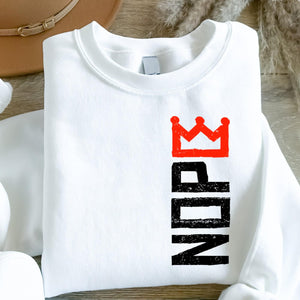 No Kings Protest Sweatshirt Anti Monarchy Graphic Pullover Revolutionary Statement Crewneck Political Activism Graphic Sweater 1761101671450.jpg