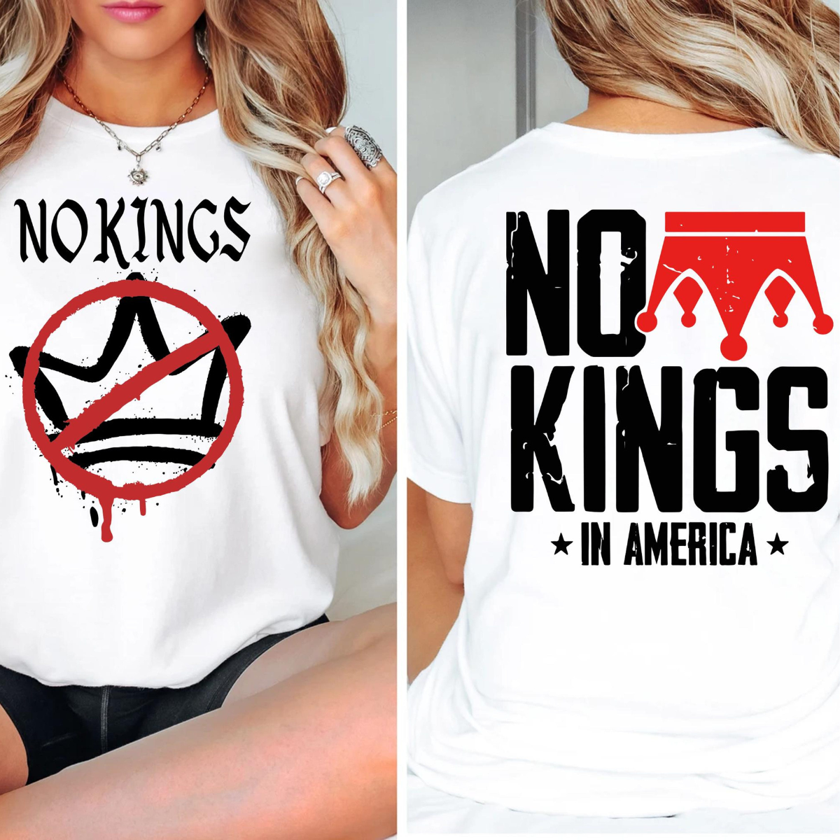 No Kings In America Shirt Human Rights Tee Protest Shirt Political Awareness No Kings T Shirt Activist Shirt 1761186403828.png