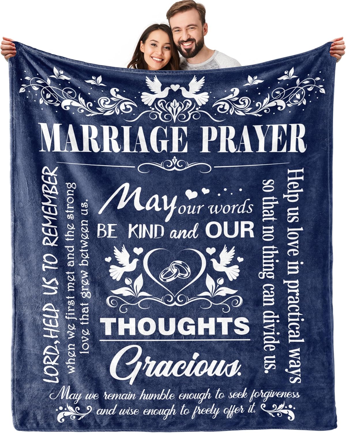 Marriage Prayer Wedding Gifts For Newlyweds Marriage Prayer Wedding Gifts Blankets Engagement Gifts For Couples Christian Religious Prayer Quote Bridal Shower Gifts 1761273262413.jpg