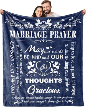 Marriage Prayer Wedding Gifts For Newlyweds Marriage Prayer Wedding Gifts Blankets Engagement Gifts For Couples Christian Religious Prayer Quote Bridal Shower Gifts 1761273262413.jpg
