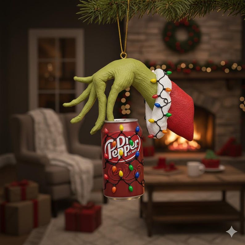 Merry Grinchmas Dr Pepper Acrylic Ornament Grinchy Dr Pepper Grinch Ornament Christmas Ornament The Grinch Xmas Decor Merry Grinchmas 1761293713633.jpg
