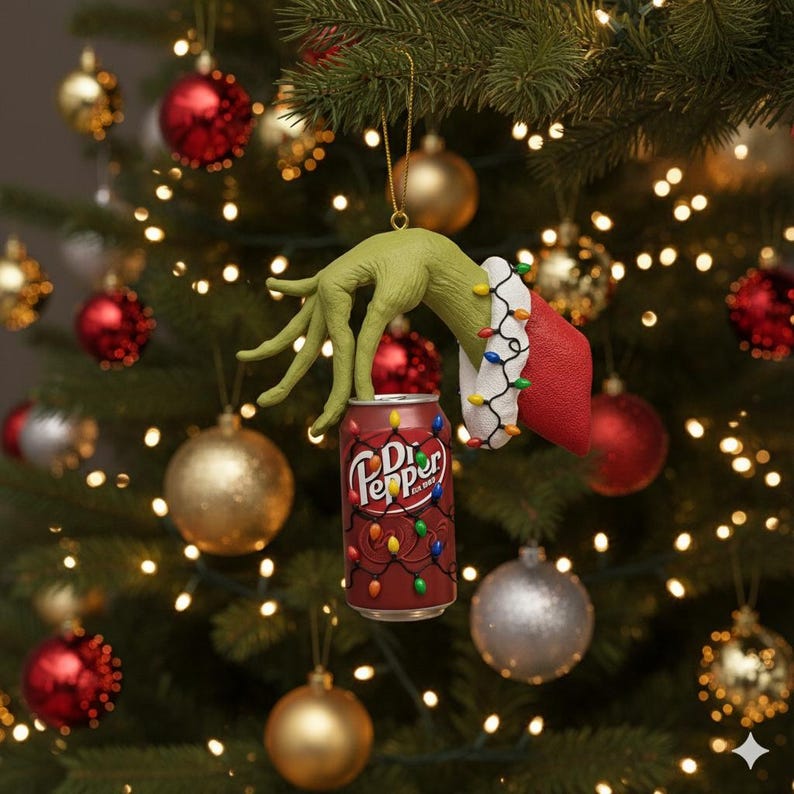 Merry Grinchmas Dr Pepper Acrylic Ornament Grinchy Dr Pepper Grinch Ornament Christmas Ornament The Grinch Xmas Decor Merry Grinchmas 1761293713653.jpg
