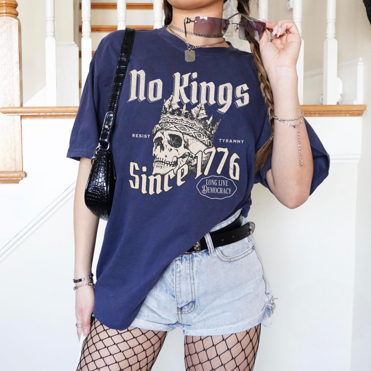 No Kings Since 1776 Shirt No Kings In America Retro Political Protest Tee 1761362143559.png