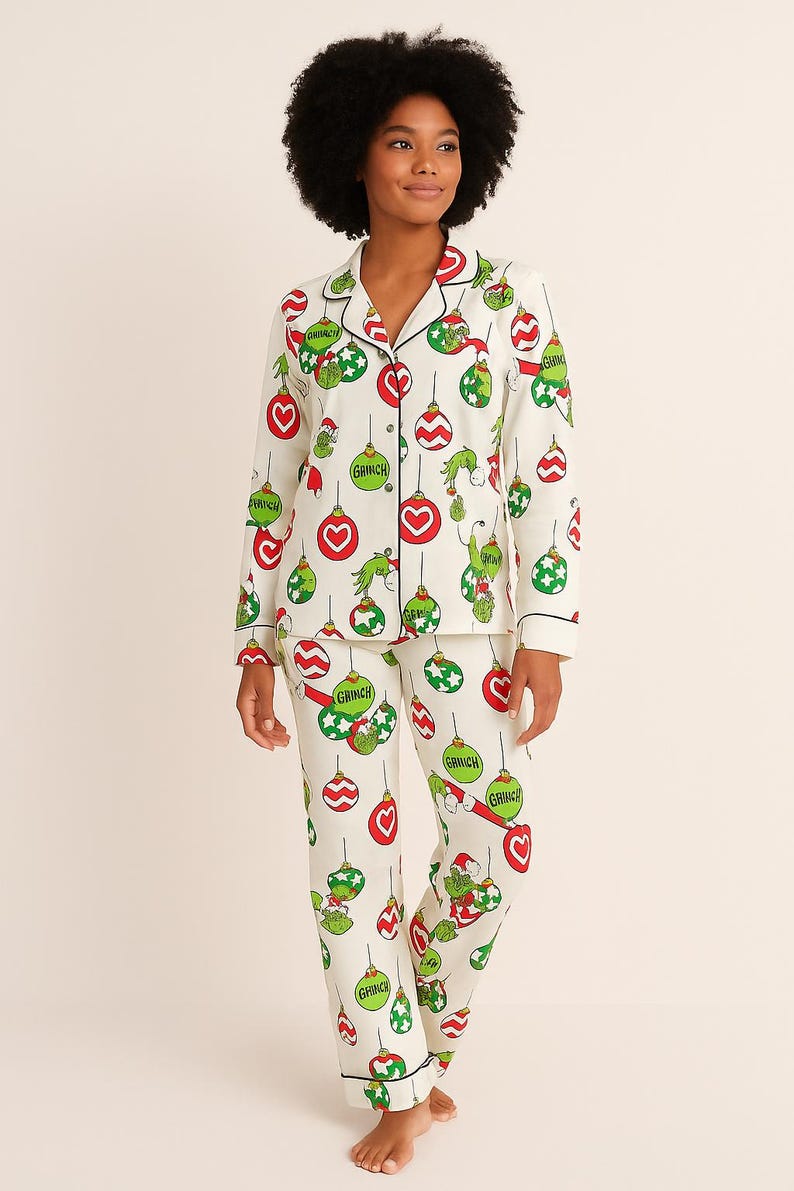 Grinch Christmas Pajamas Set Funny Holiday Pjs Family Matching Christmas Sleepwear Cozy Xmas Loungewear Outfit Gift 1761362963397.jpg