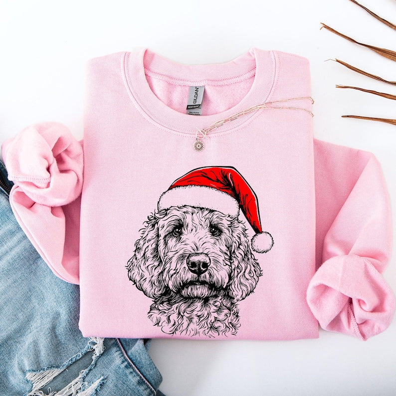 Goldendoodle Santa Dog Christmas Dog Lover Pet Sweatshirt Crewneck Sweater Cute Xmas Adorable 1761364012589.jpg