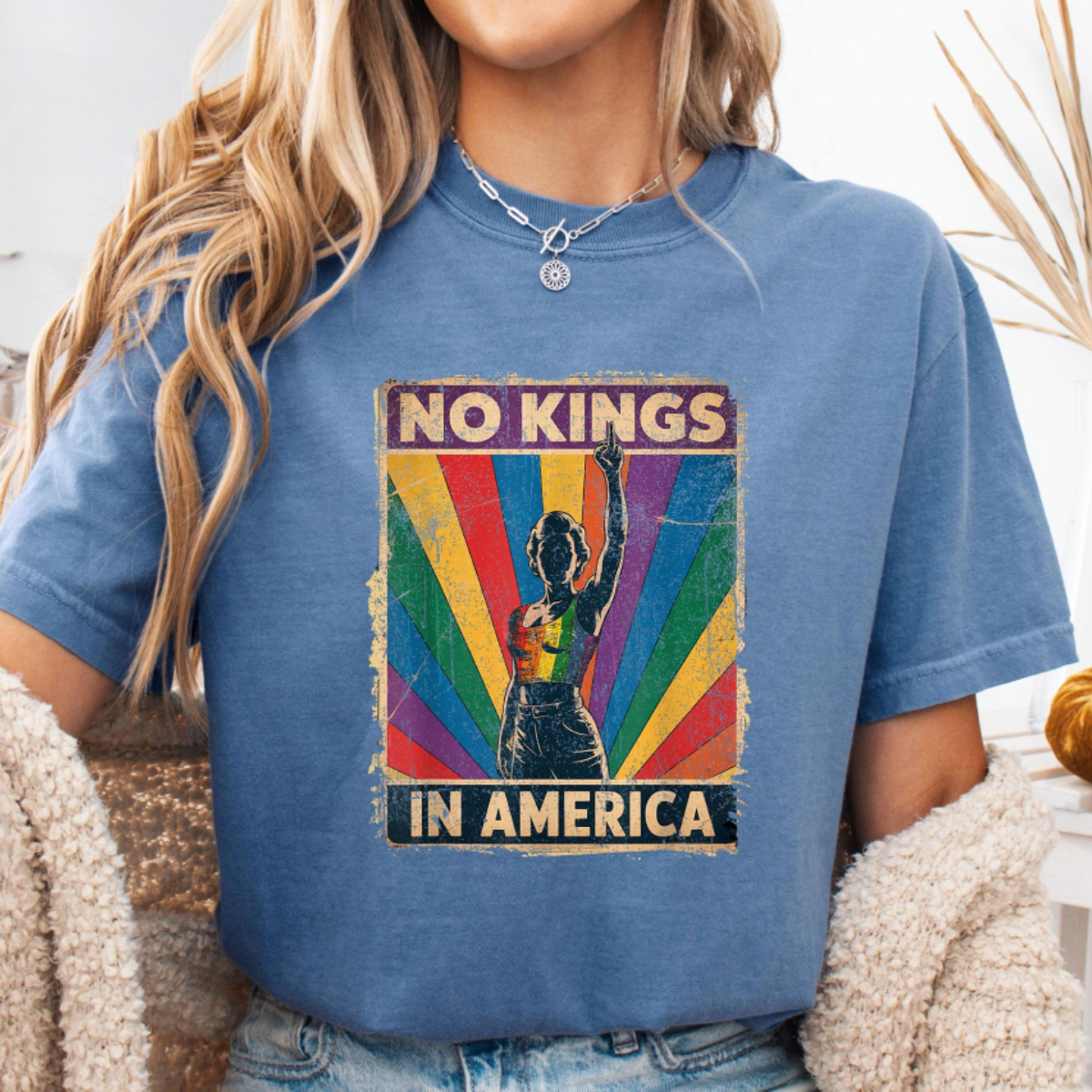 No Kings In America Comfort Colors Shirt Pride Political Shirt Gift For Anti Maga Lgbtq Freedom Shirt Anti Fascism Shirt Patriotic Tee 1761532013829.png