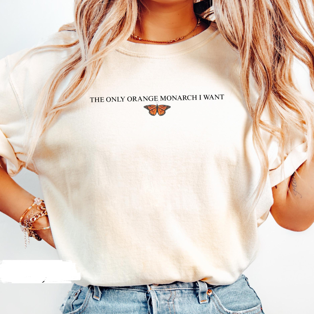 No Kings In America Shirt The Only Orange Monarch I Want Funny Political Tee Anti Fascism Tee 1761533463215.png