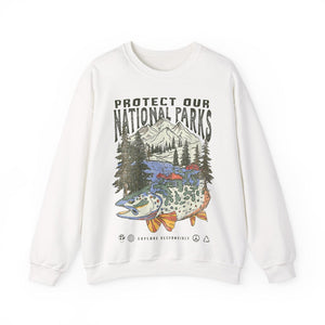 90s National Parks Unisex Sweatshirt Granola Girl Shirt Respect The Local Wildlife Pullover Hiking Camping Clothes Wanderlust Shirt 1761536633155.jpg