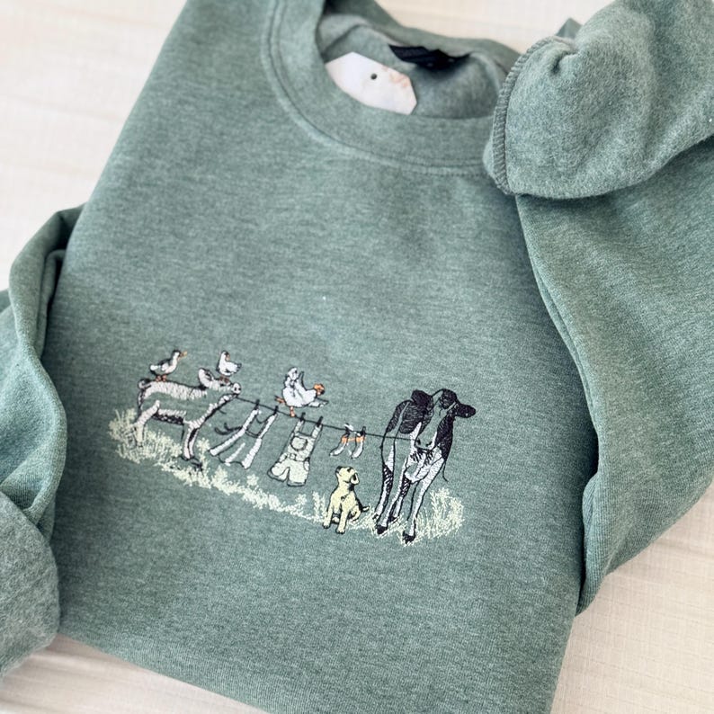 Embroidered Laundry Farm Animal Sweater Goose Sweatshirt Farm Animals Embroidery Sweatshirt 1761536827992.jpg
