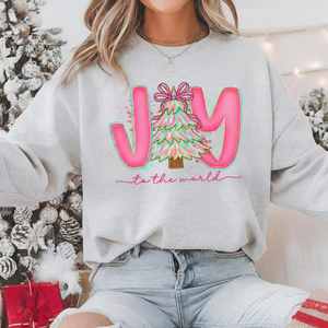 Joy To The World Sweatshirt Coquette Jesus Christmas Tee Preppy Pink Christmas Crewneck Youth Christmas Shirt Bible Verse Shirt Nativity Tee 1761555385597.png