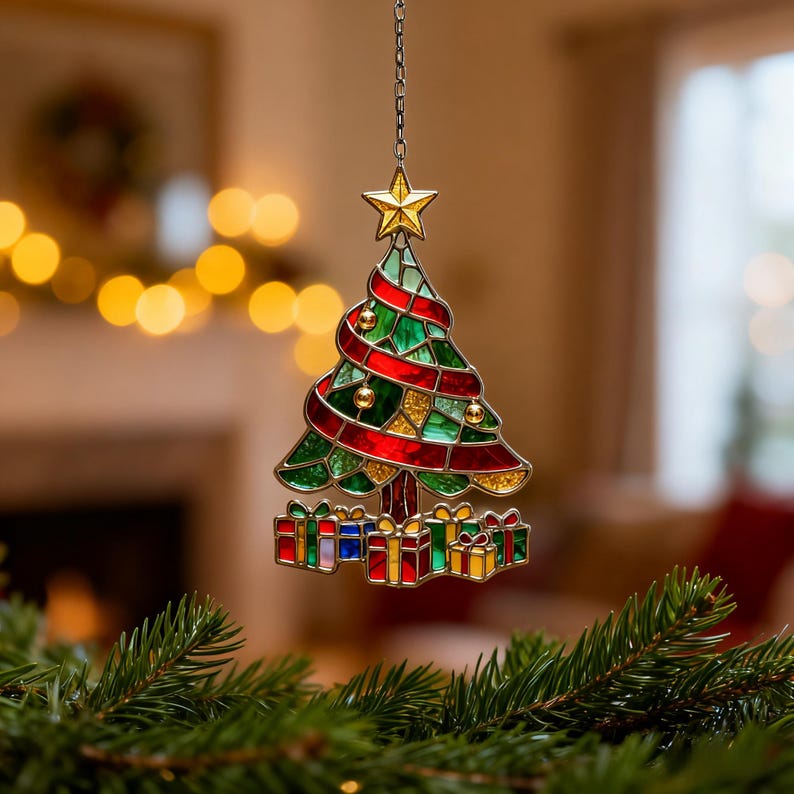 Christmas Stained Glass Tree Ornament Handmade Holiday Decorationwinter Holiday Suncatcherchristmas Giftchristmas Treehandmade Ornament 1761555849657.jpg