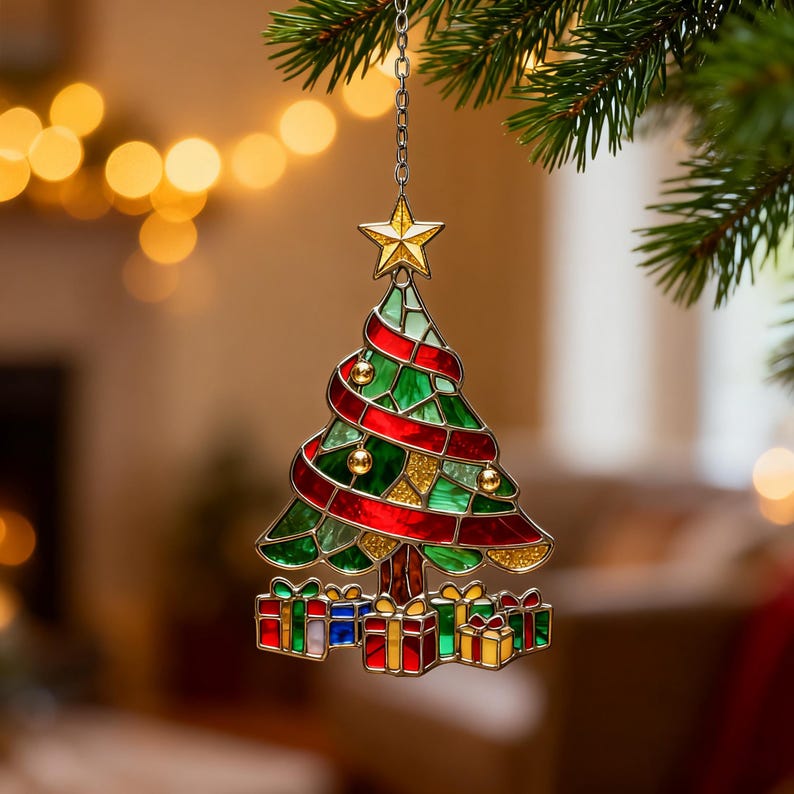 Christmas Stained Glass Tree Ornament Handmade Holiday Decorationwinter Holiday Suncatcherchristmas Giftchristmas Treehandmade Ornament 1761555849738.jpg