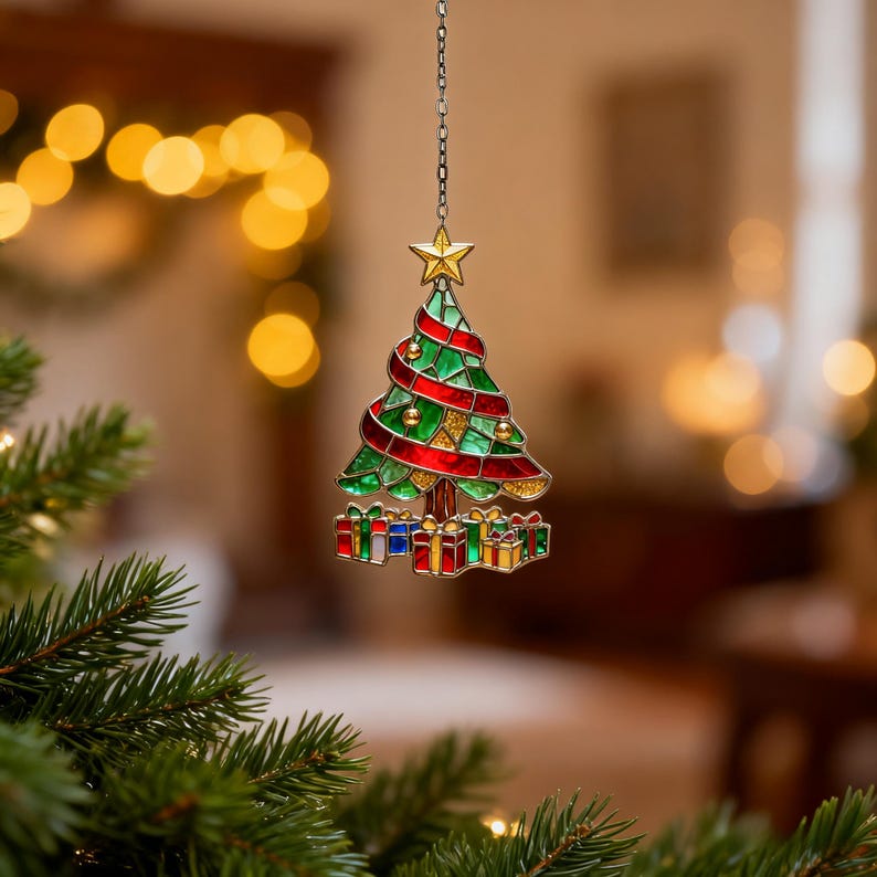 Christmas Stained Glass Tree Ornament Handmade Holiday Decorationwinter Holiday Suncatcherchristmas Giftchristmas Treehandmade Ornament 1761555850339.jpg