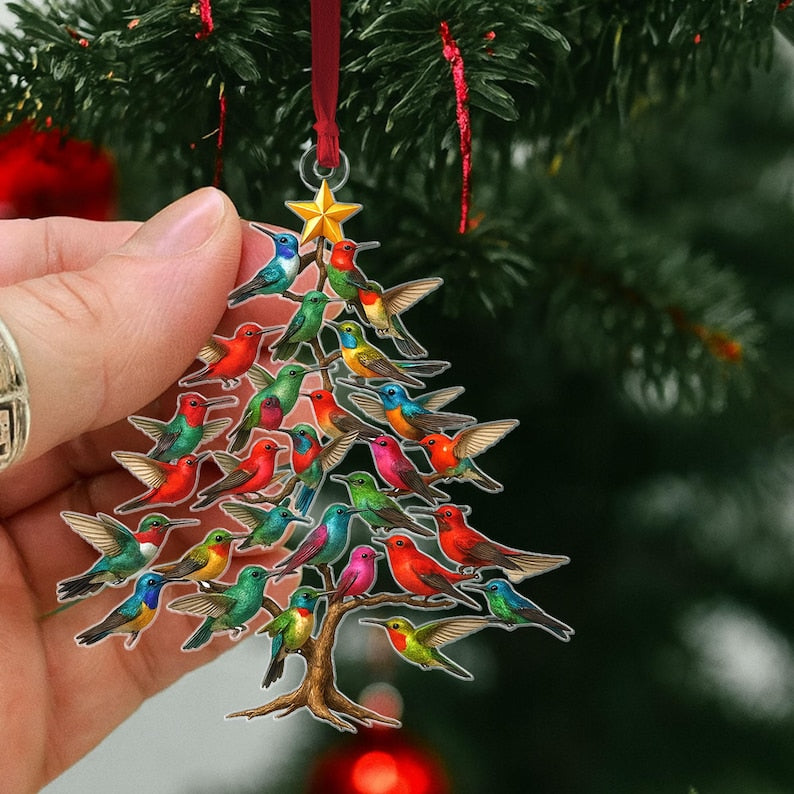 Hummingbird Christmas Tree Ornament Acrylic Bird Lover Gift 1761556523001.jpg