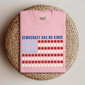 Democracy Has No Kings Floral Flag Shirt Independence Day Freedom Shirt Patriotic Political Shirt 1761624053878.png