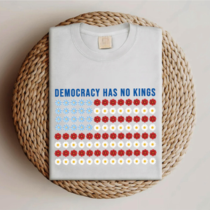 Democracy Has No Kings Floral Flag Shirt Independence Day Freedom Shirt Patriotic Political Shirt 1761624053910.png