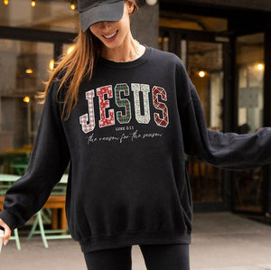 Christian Jesus Sweathirt Christmas Bible Verse Tshirt Trendy Faith Apparel Gift Jesus Loves You The Reason For The Season 1761640087210.jpg