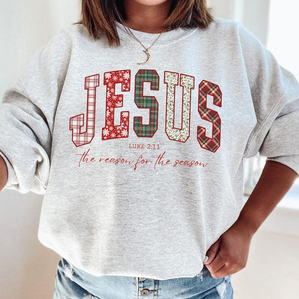 Christian Jesus Sweathirt Christmas Bible Verse Tshirt Trendy Faith Apparel Gift Jesus Loves You The Reason For The Season 1761640087609.jpg