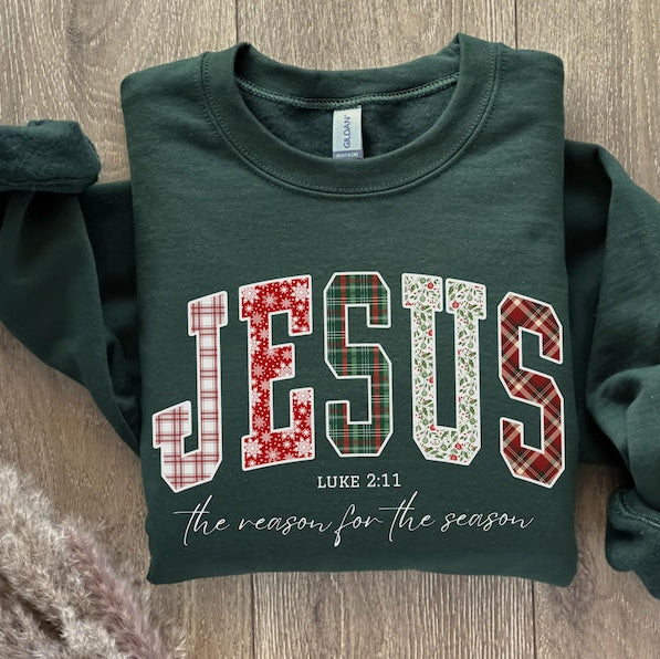 Christian Jesus Sweathirt Christmas Bible Verse Tshirt Trendy Faith Apparel Gift Jesus Loves You The Reason For The Season 1761640087685.jpg