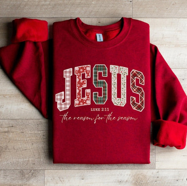 Christian Jesus Sweathirt Christmas Bible Verse Tshirt Trendy Faith Apparel Gift Jesus Loves You The Reason For The Season 1761640087814.jpg