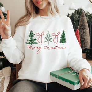 Preppy Christmas Tree Shirt Christmas Coquette Bow Shirt Merry Christmas Shirt  Coquette Merry Christmas Shirt 1761642350210.jpg