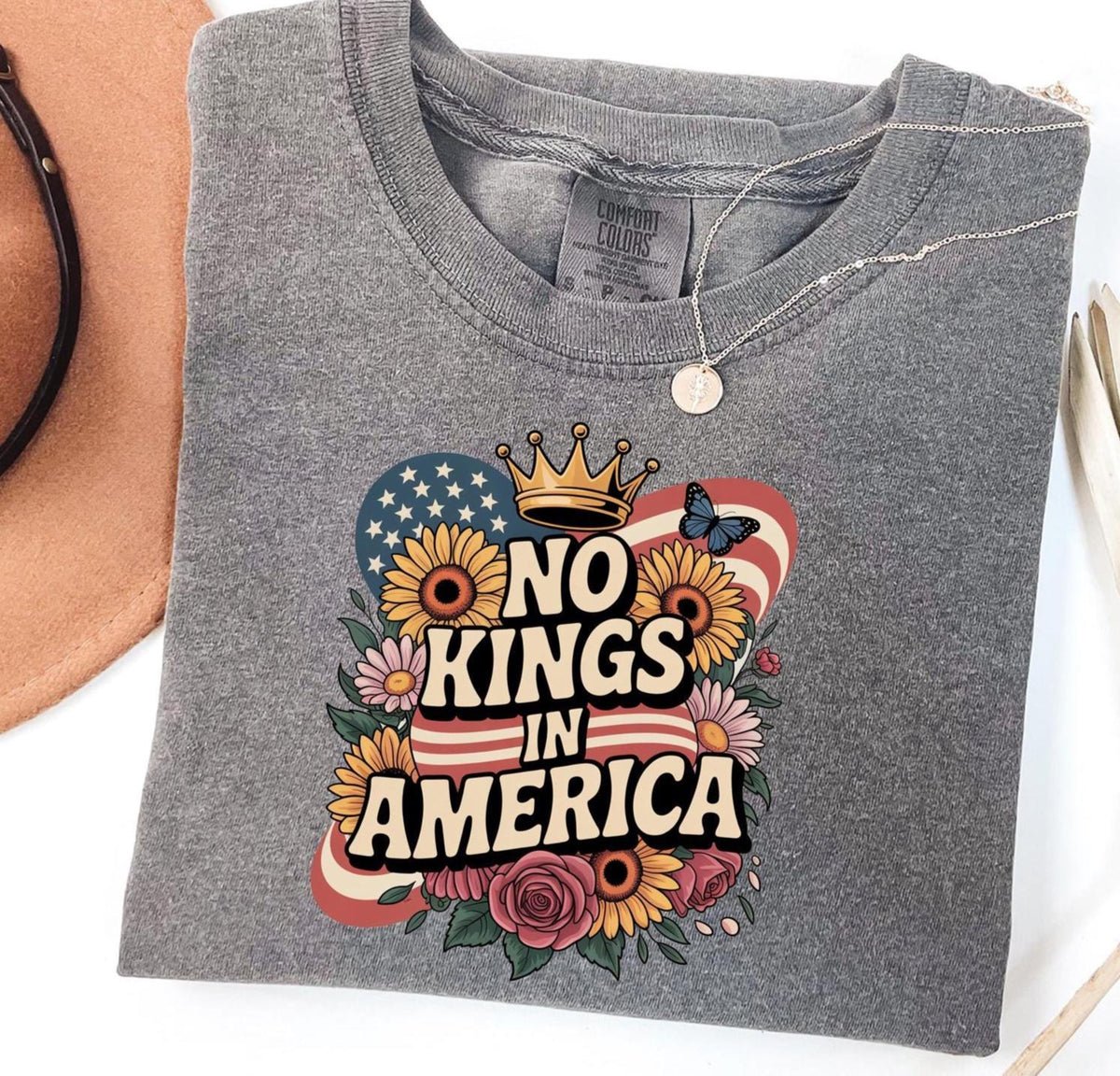 No Kings In America Shirt Political Shirts Anti Maga Shirts Crown No Kings Shirt Protest Shirts Nope Kings Shirt 1761704838806.jpg