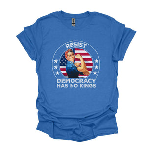 Resist Democracy Has No Kings Shirt Patriotic Political T Shirt Resist Democracy Has No Kings T Shirt Patriotic Political T Shirt 1761706272547.jpg