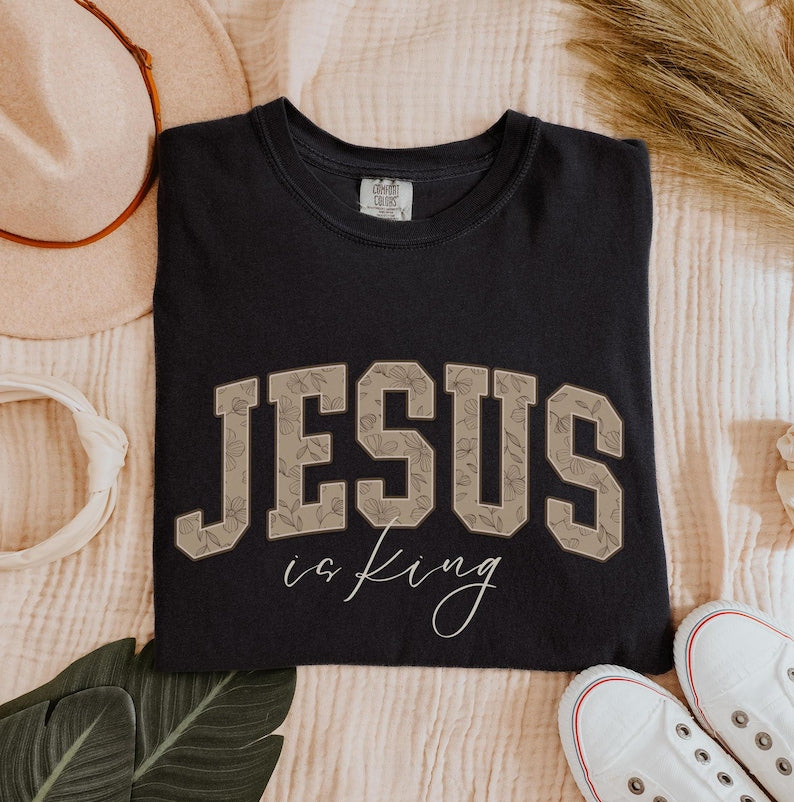 Jesus Is King Minimalistic Christianity Christianity Shirt Trendy Christian Shirt Boho Christian Shirt Christianity Gift Faith Apparel 1761710908515.jpg