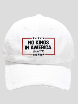 No Kings In America Print Baseball Cap America 1776 Vintage Classic Hat 4th Of July Unisex Gulf Hat Independence Day Cap Gift For D 1761723842410.jpg