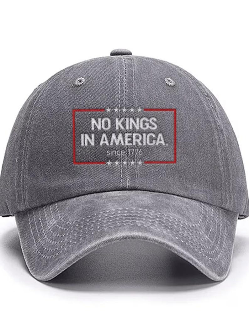 No Kings In America Print Baseball Cap America 1776 Vintage Classic Hat 4th Of July Unisex Gulf Hat Independence Day Cap Gift For D 1761723842970.jpg