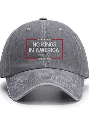 No Kings In America Print Baseball Cap America 1776 Vintage Classic Hat 4th Of July Unisex Gulf Hat Independence Day Cap Gift For D 1761723842970.jpg