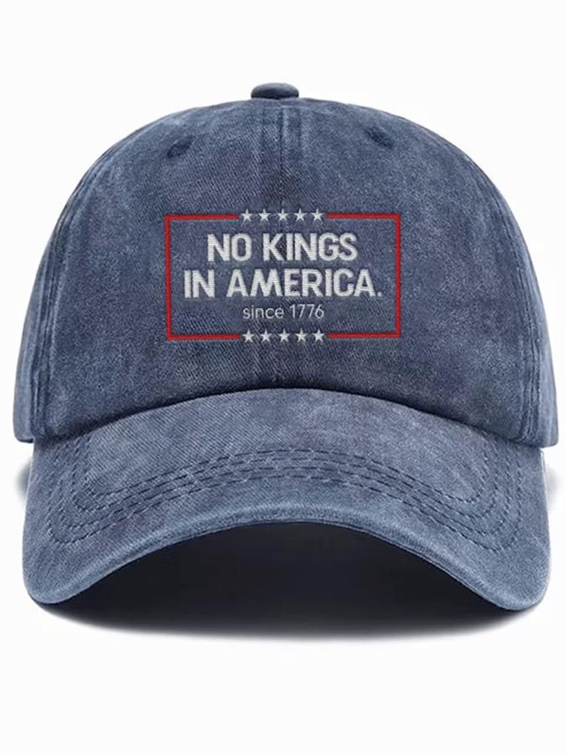 No Kings In America Print Baseball Cap America 1776 Vintage Classic Hat 4th Of July Unisex Gulf Hat Independence Day Cap Gift For D 1761723843069.jpg